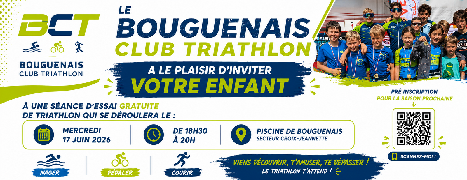 Séance essai Triathlon enfant