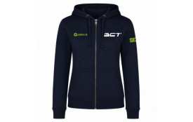 SWEAT ZIPPÉ CAPUCHE COTON Ecusson coeur - Femme - R6425